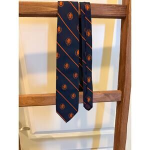 Vintage- Navy and orange stripes w/ Thomas Jefferson profile